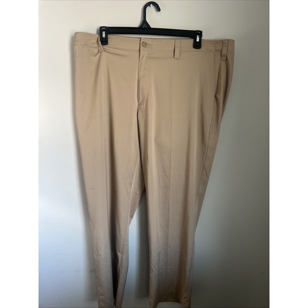 Grand Slam Performance Golf Pants Mens 42x30Straight Fit Khaki color